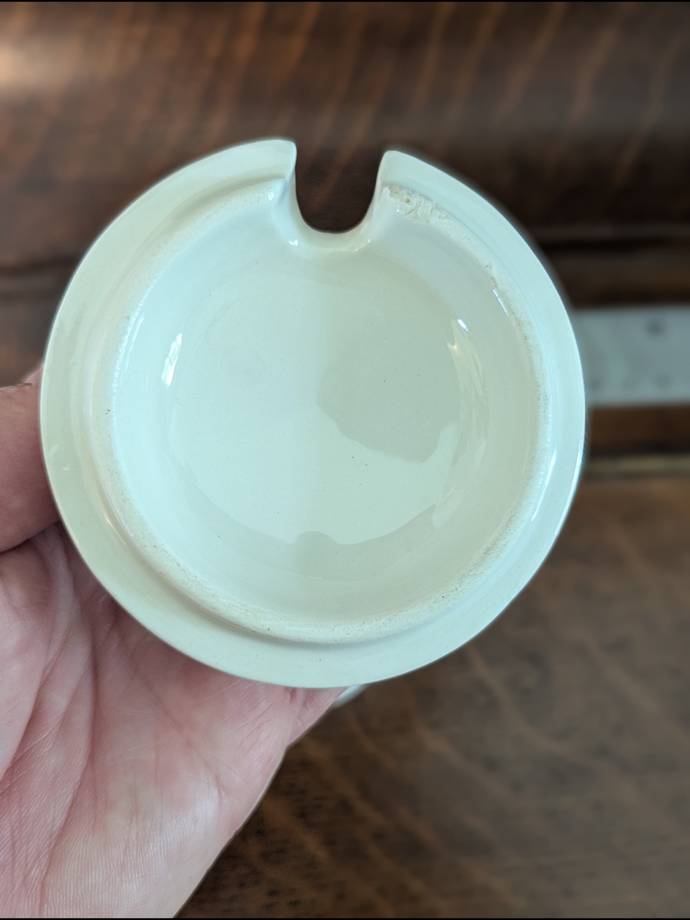 Italian Ceramic Ribbed Condiment Jar with Spoon - Picture 7 of 7